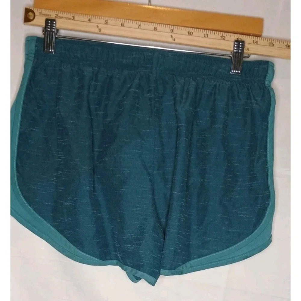 Nike Running Shorts Women's Size Large DARK BLUE  and TURQUOISE Lined